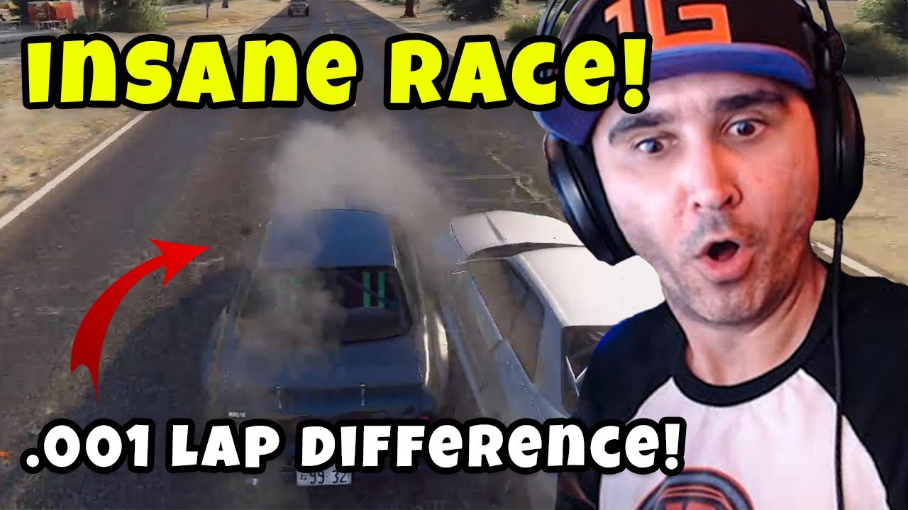 Summit1g INSANELY close race .001 DIFFERENCE IN LAP TIME! GTA 5
