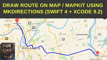 Draw route and directions on Mapkit (Swift 4 + Xcode 9.2)