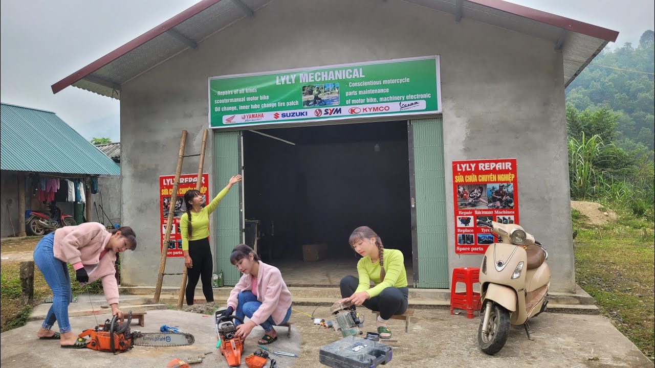 The best videos of LyLy repairing motorbikes and providing 24/7 roadside assistance.