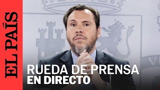DIRECTO | Rueda de prensa de Óscar Puente ante las averías que afectan a Rodalies en Cataluña