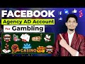 Facebook Agency AD Account For Gambling | Gambling Facebook AD