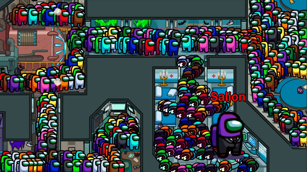 AMONG US, but with 9999 PLAYERS *10001 PLAYERS*