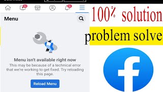 How To Fix Menu Isnt Available Right Now Fbfacebook Id Problem Menu Isnt Available Right Now
