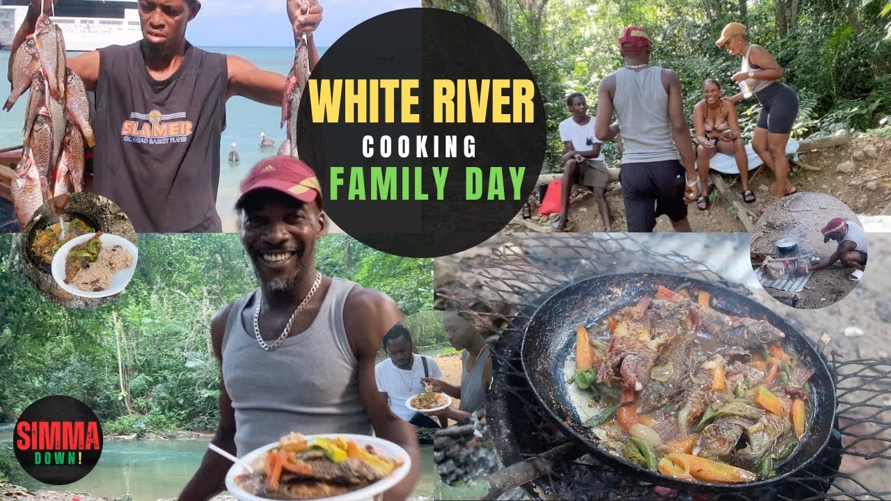 PREVIEW 🇯🇲 RIVERSIDE OUTDOOR COOKING BEST FISH IN JAMAICA WHITE