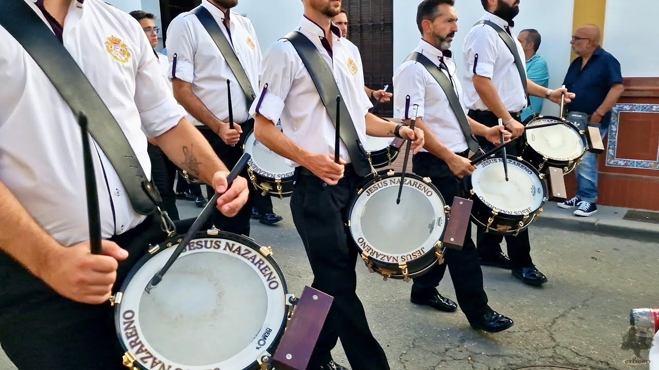 Pasacalles de la BCT Nazareno de Huelva en Carrión de los Céspedes