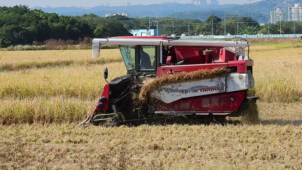 割稻機農民的好幫手(Rice Harvester) - YouTube