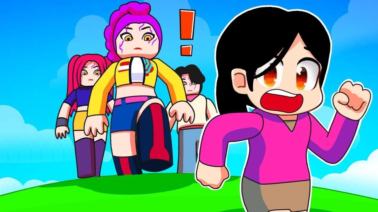 I RAN and HIDE From GIANT K-POP DEMON Hunters in Roblox…