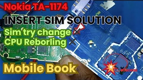 Nokia TA-1174 insert sim solution(sim not show) it