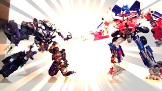 變形金剛-停格動畫transformers-stop motion[密卡登Megatron V.S 柯博文Optimus Prime]