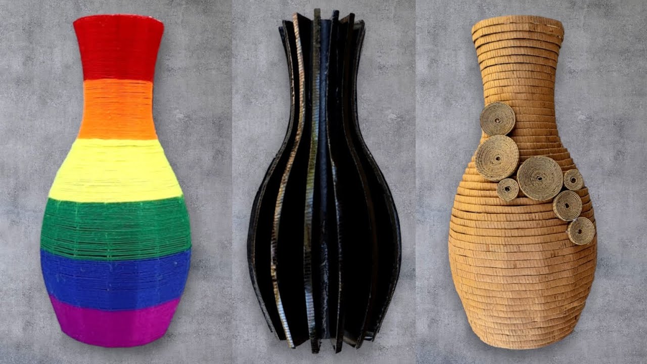 3-easy-ideas-cardboard-flower-vase-cardboard-easy-decor-ideas-for