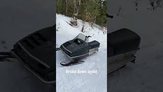 Snowmobile Broke Down!