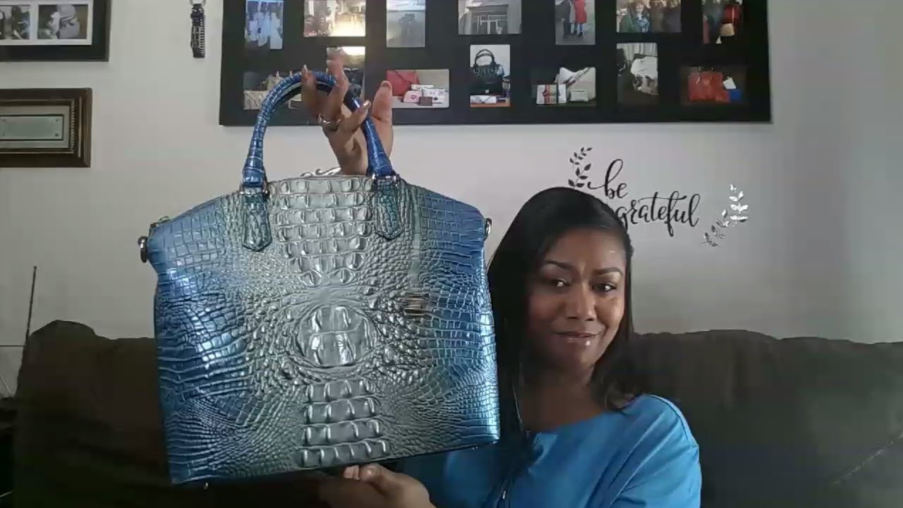 Brahmin Melbourne Large Duxbury Satchel (Kyanite) Handbags - Yahoo Shopping