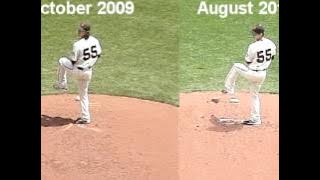 Download lagu RHP Tim Lincecum pitching mechanics: 2013 vs 2009