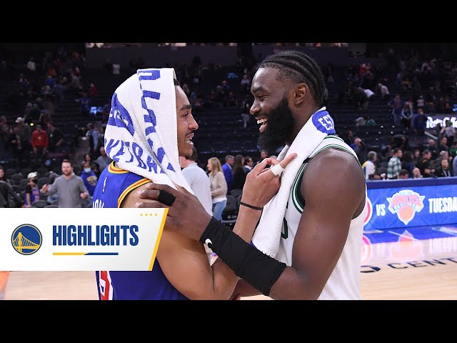 The Golden State Warriors BEST PLAYS From Regular Season vs. Celtics