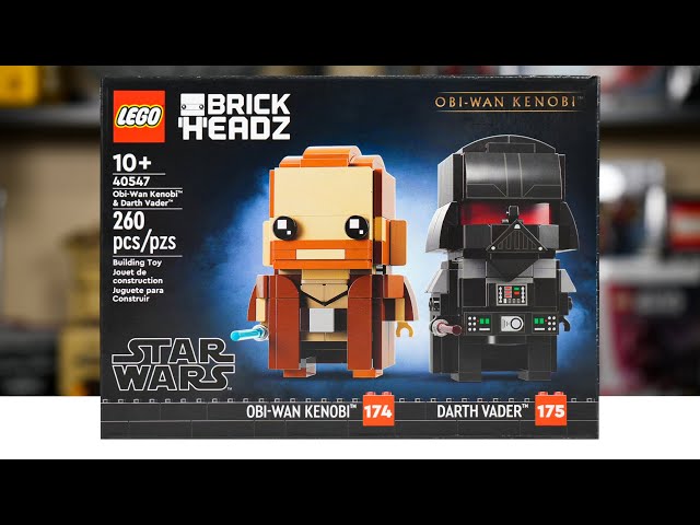 Lego BrickHeadz ObiWan Kenobi y Darth Vader 40547 – NX3 Estudio de