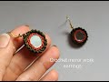 Crochet mirror work earrings - step by step tutorial ||Crochet earrings