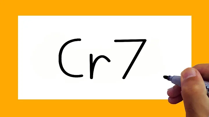 VERY EASY ! How to turn word CR7 into RONALDO Step by Step For Kids