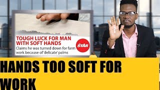 Man Denied Job Because His Hands Are Too Soft | DBS News screenshot 3