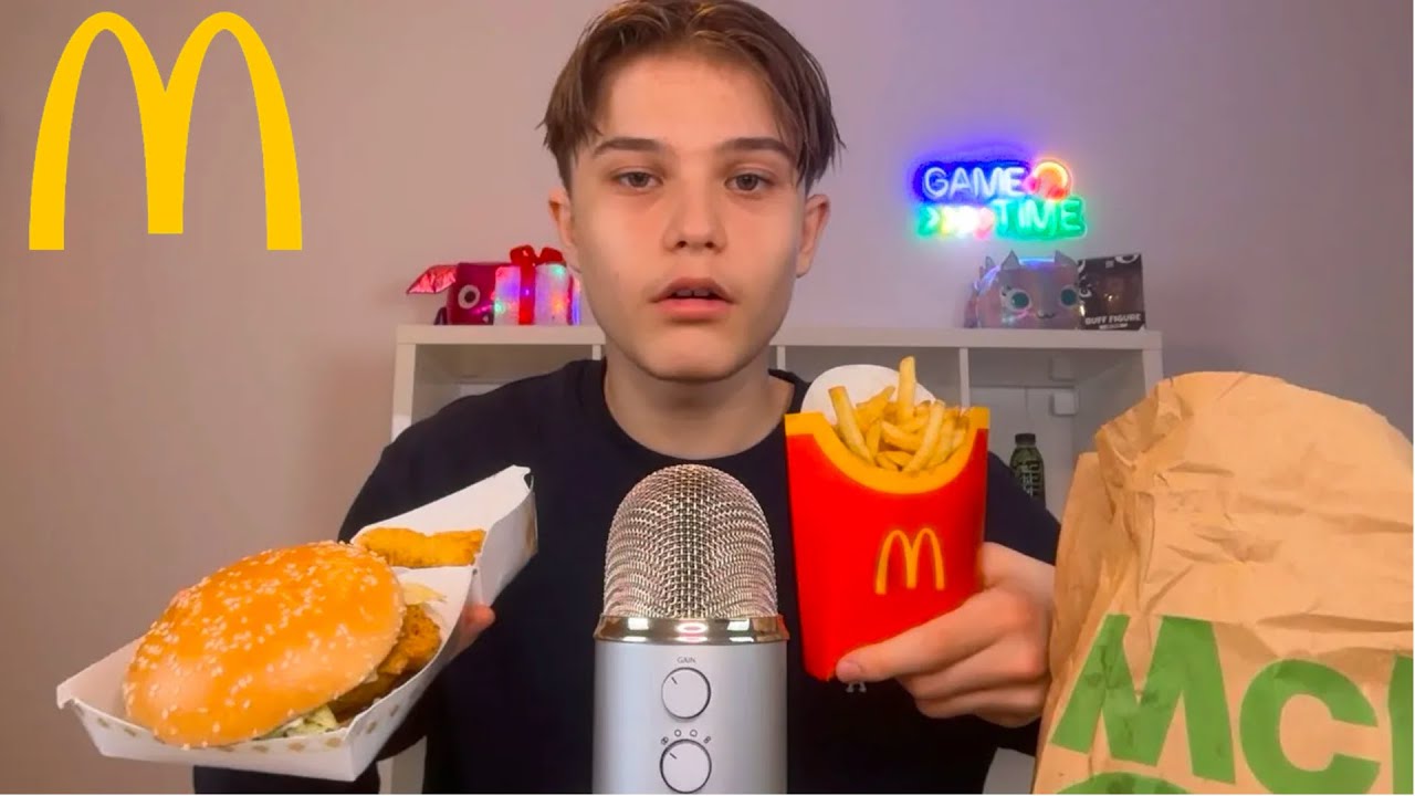 ASMR EATING MCDONALD'S 🍔