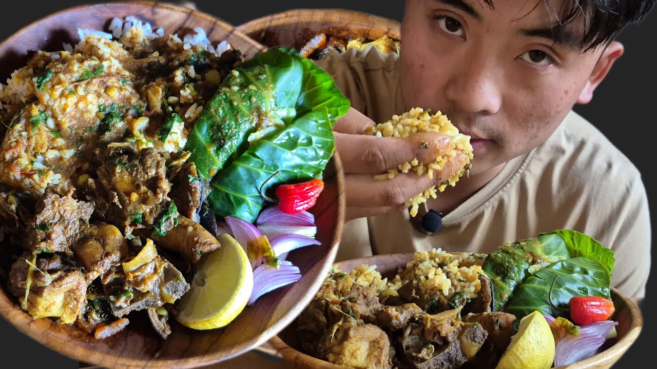 Spicy Beef meat with innards curry, lets  eat together - Beef edition mukbang
