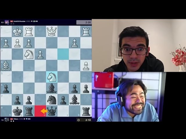 Anish Giri reacts to Hikaru Premove Trick #anishgiri #hikaru #chess #c