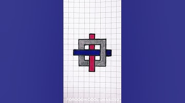 3D Sketching Made Simple: Grid Paper Trick Revealed ✍🏻 #shorts #art #drawing