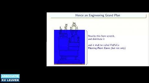 COSIC Seminar "Application-Specific Arithmetic Operators with the FloPoCo..." (Florent de Dinechin)