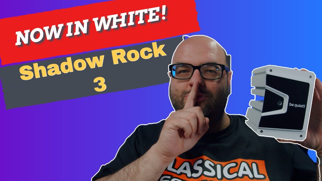LOOKS AMAZING! be quiet! Shadow Rock 3 WHITE CPU AIR COOLER AMD & INTEL