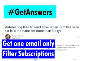 GetAnswers - Sometimes filter subscriptions are best