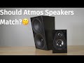 Should atmos and main speakers tonally match