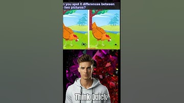 Only 5% Got It Right! Can YOU Spot 8 Differences? #thinkquick #riddlechallenge #facts #shorts