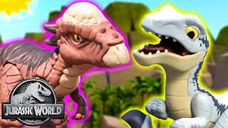 Dino Heroes Save the Day!  Jurassic World  Kids Action Show  Dinosaur Cartoons | Mattel Action!