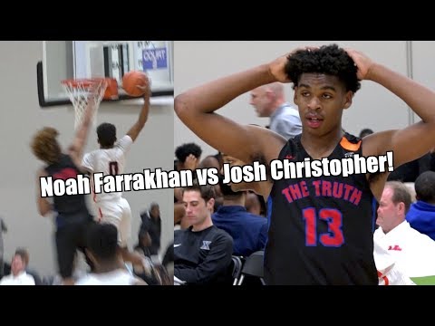 Noah Farrakhan vs Josh Christopher!! ELITE 2020 GUARD MATCHUP!