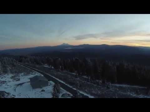 Bee Alien Copter MultiWii Pro 2.3 at sunset on Hamaker Mtn. pt.1
