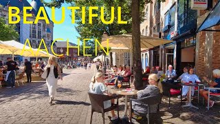 AACHEN GERMANY 🇩🇪 🔴 NEW Beautiful Walking Tour in Old Town [4K UHD]