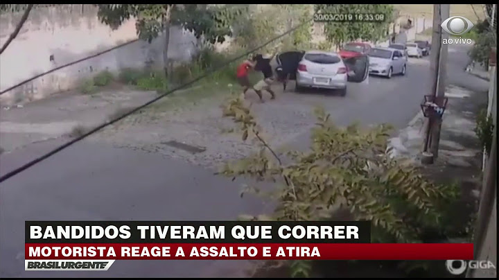 Flagrante: vítima cercada dentro de carro põe os bandidos pra correr