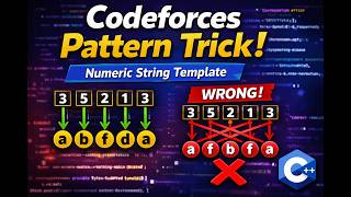 Codeforces Numeric String Template | One-to-One Mapping Trick | Div 3 C Problem Explained (C++)