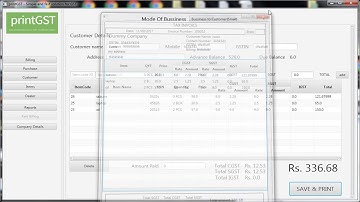 Java project to manage all the billing and GST Invoice