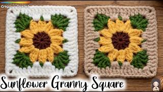 CROCHET “Sunflower” Granny Square | Tutorial