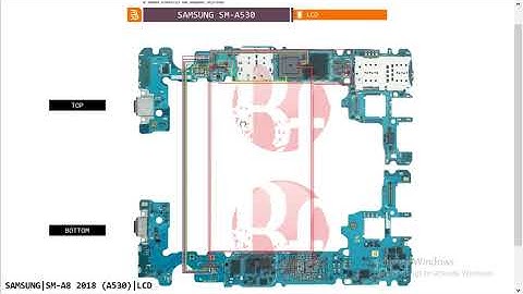 Samsung A8 2018 SM A530 LCD Black No Lcd Grapic Problem Hardware Solution