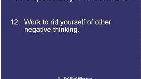 16 Steps to Stop Panic Attacks -  Part 2