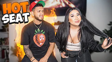 I PUT MY BOYFRIEND IN THE HOT SEAT! *SPICY QUESTIONS ONLY*