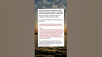 amalan doa singkat hari jumat agar rezeki lancar #shorts #amalandoa #storyislami