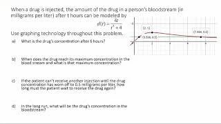 Application of a Rational Function Using Technology 12 1 4