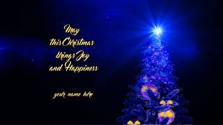 Blue Christmas Greetings