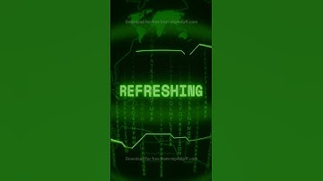 REFRESHING   Retro CRT green screen glitch text animation