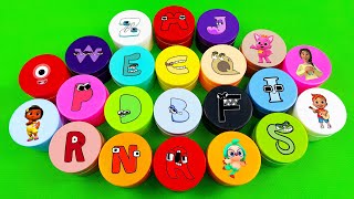 Looking For A-Z Alphabet Lore with All CLAY in Colorful Round Box Mixing – ASMR