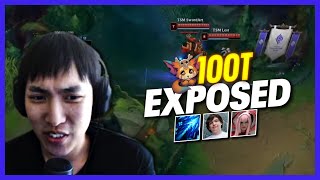 TSM EXPOSES 100T (Feat. Sneaky & Meteos  TSM VS 100T) | Doublelift