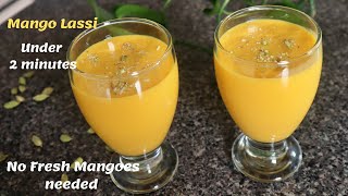 Perfect Summer Time Drink | Mango Lassi Recipe Under 2 Minutes |Mango Yogurt Smoothie @Udi's journal