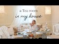 Transforming my dining room into a TEA ROOM CAFE 🫖